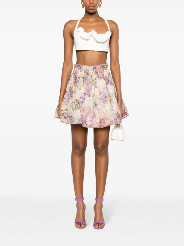 ZIMMERMANN - floral-print flared miniskirt