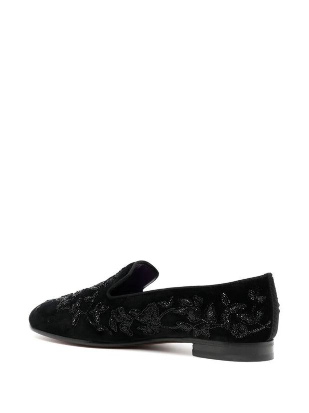 Ralph Lauren Collection - Alonzo velvet-finish loafers
