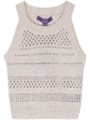 Ralph Lauren Collection - Pointelle-Knit Cropped Top
