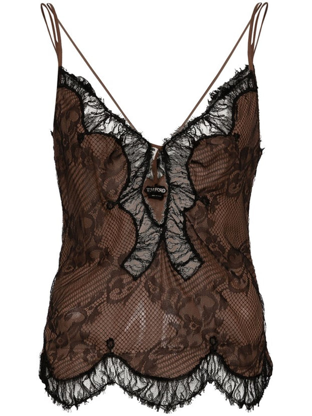 TOM FORD - Chantilly-Lace Slip Top