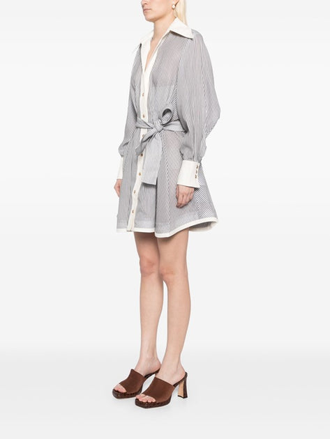 illustration tuck mini dress ZIMMERMANN