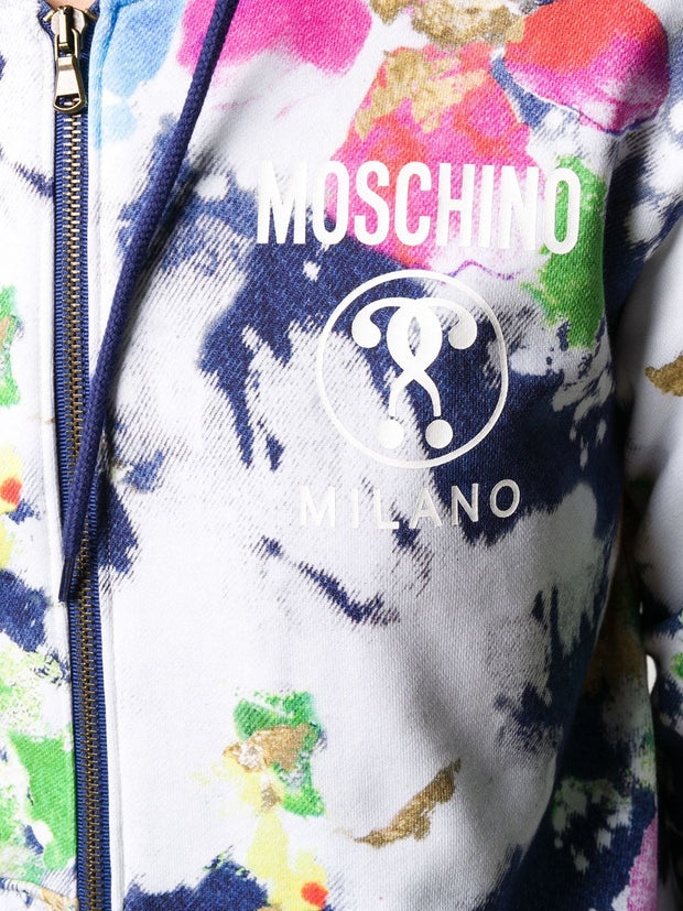 Moschino Fantasy-Print Zipped Hoodie
