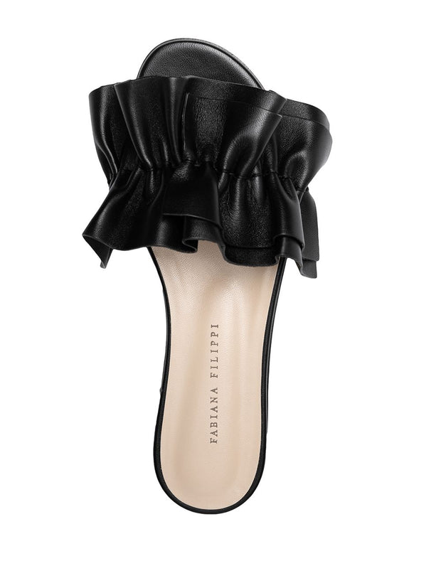 Fabiana Filippi ruffled leather sandals
