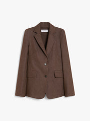 MAX MARA - Brown Denim Effect Agguati Jacket