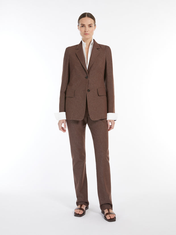 MAX MARA - Brown Slim Fit Galizia Trousers