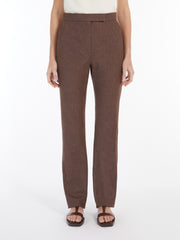 MAX MARA - Brown Slim Fit Galizia Trousers