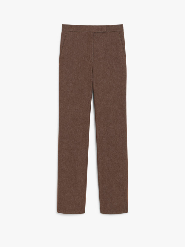 MAX MARA - Brown Slim Fit Galizia Trousers