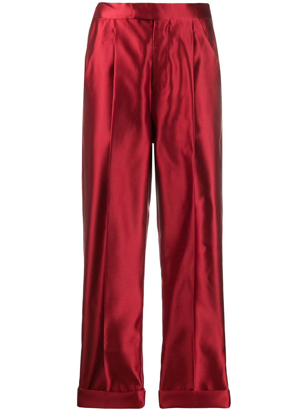 TOM FORD - silk high-waisted trousers