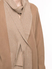 ALEXIS - pattern knit detail knit coat