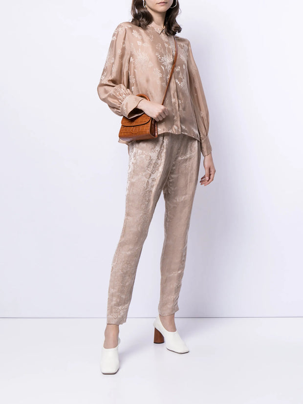 FABIANA FILIPPI - High-Rise Cropped Jacquard Trousers