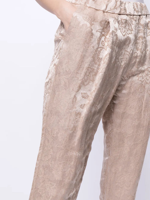 FABIANA FILIPPI - High-Rise Cropped Jacquard Trousers
