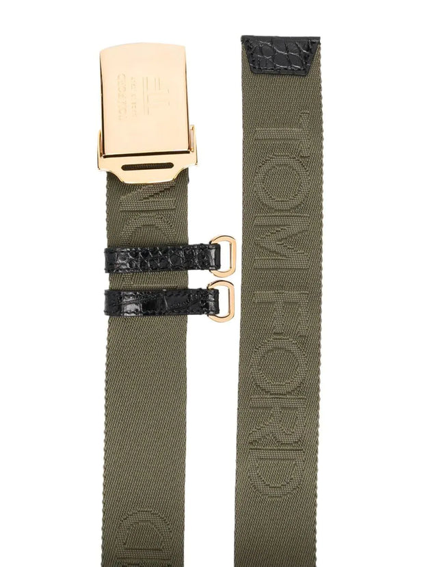 TOM FORD - debossed-logo buckle belt