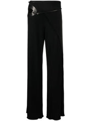 TOM FORD - cut-out wide-leg silk trousers