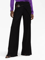 TOM FORD - cut-out wide-leg silk trousers