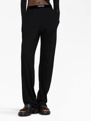 TOM FORD - logo-waistband cashmere track pants