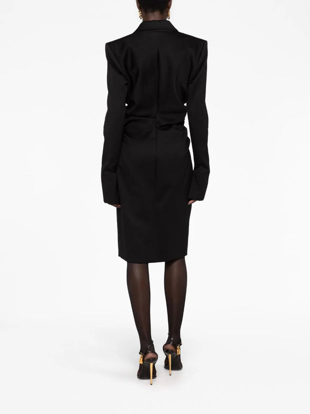TOM FORD - ruch tailored mididress