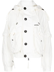 DSQUARED2 - logo-embossed buttoned puffer jacket
