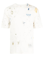 DOMREBEL - Maker paint-splatter print cotton T-shirt