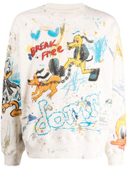 DOMREBEL - graphic-print cotton sweatshirt