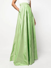Ralph Lauren Collection - high-waist silk long skirt
