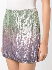 LoveShackFancy - sequin-embellished mini skirt