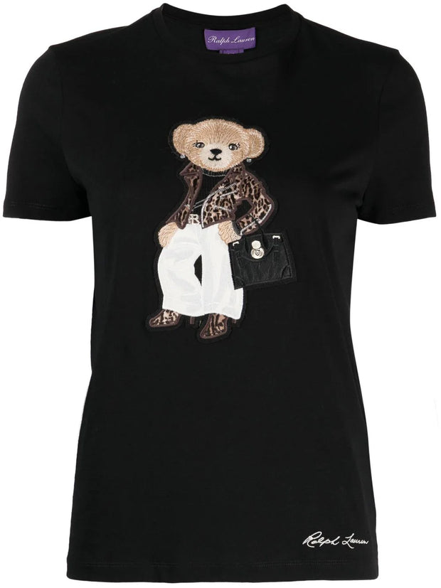 Ralph Lauren Collection - Teddy Bear-patch cotton T-shirt