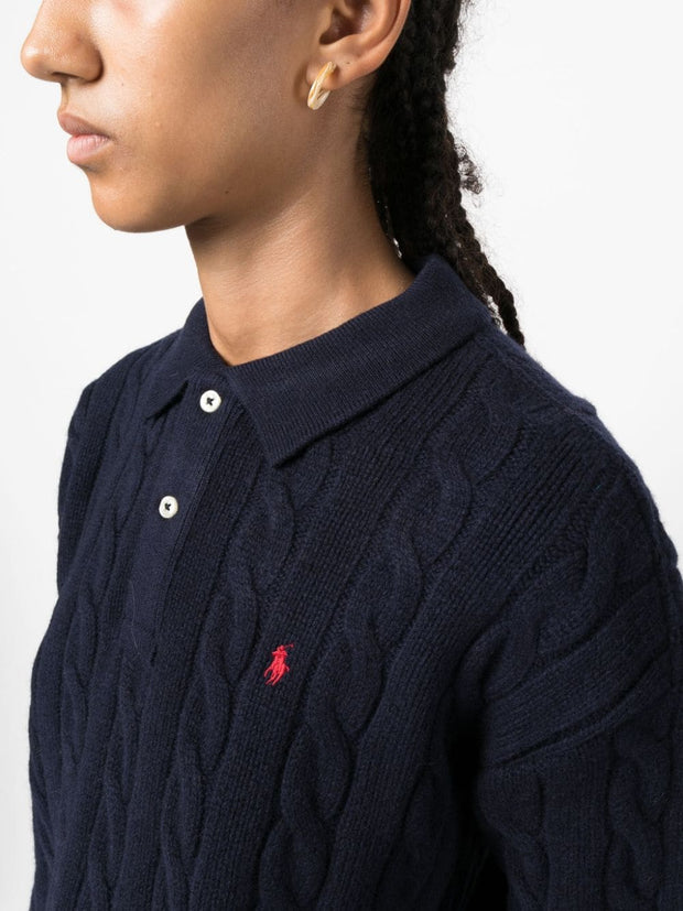 POLO RALPH LAUREN - Polo Pony cable-knit top