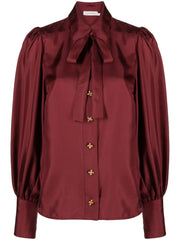 ZIMMERMANN - bow-embellished silk blouse