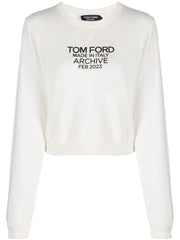 TOM FORD - logo-print cotton sweatshirt