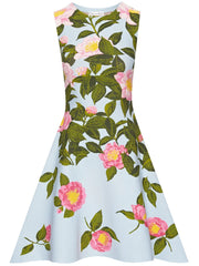 OSCAR DE LA RENTA - Camellia jacquard minidress