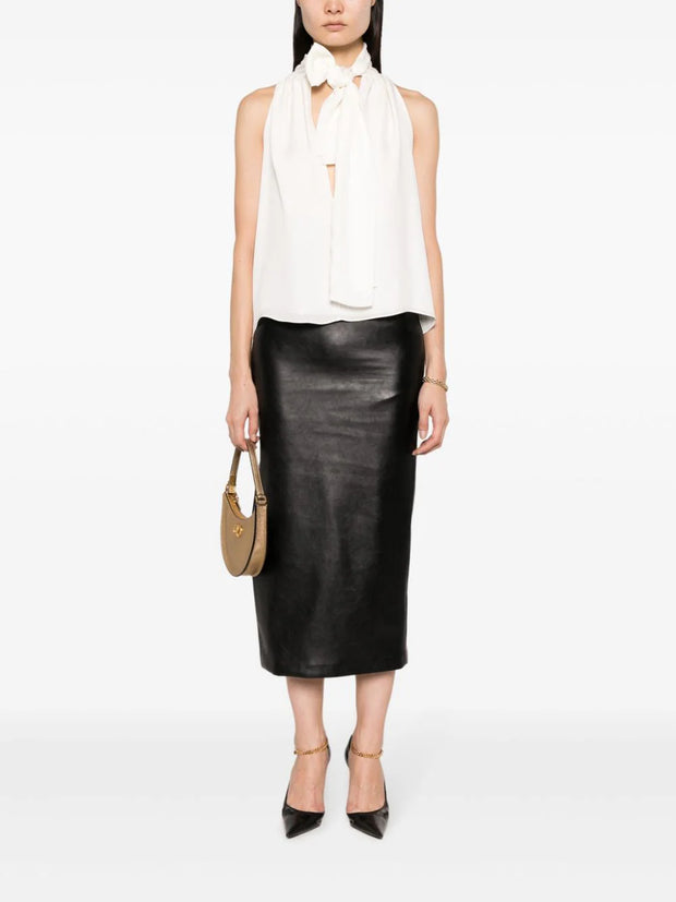 TOM FORD - tie-neck georgette blouse