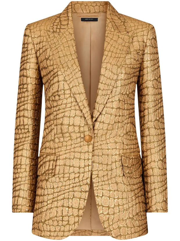 TOM FORD - Wallis croc-jacquard blazer