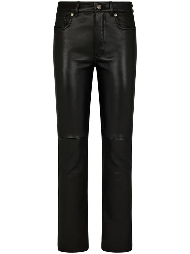 TOM FORD - low-rise tapered leather trousers
