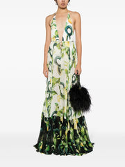 Roberto Cavalli - floral-print silk dress