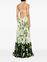Roberto Cavalli - floral-print silk dress