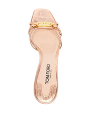 TOM FORD - 60mm logo-plaque leather mules