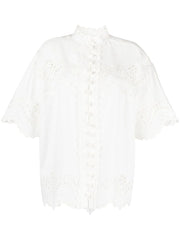 ZIMMERMANN - Junie embroidered linen shirt