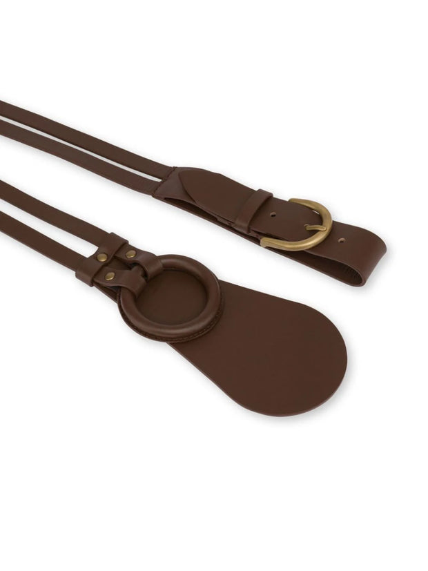 ALBERTA FERRETTI - double-strap leather belt