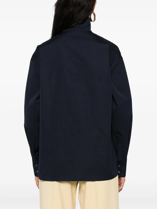 FABIANA FILIPPI - High-Neck Poplin Shirt