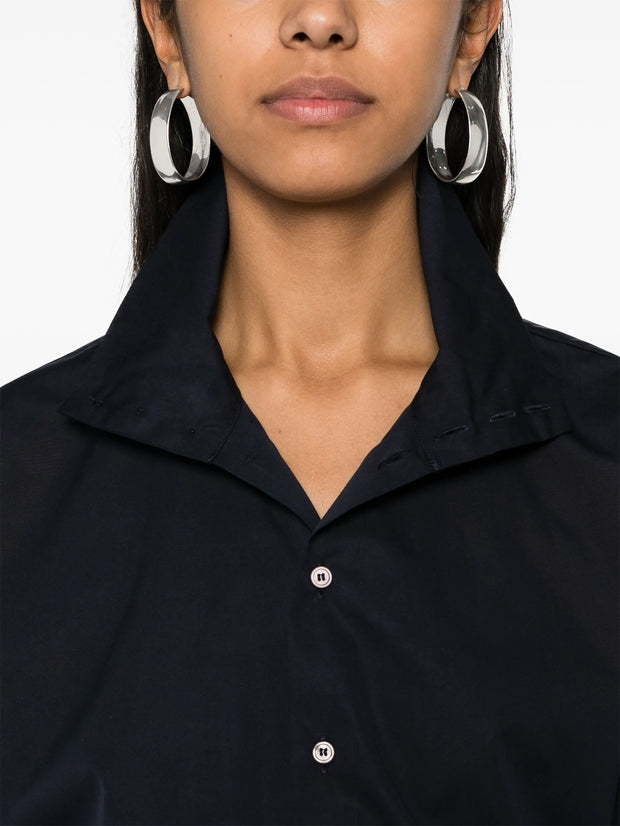 FABIANA FILIPPI - High-Neck Poplin Shirt