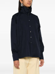 FABIANA FILIPPI - High-Neck Poplin Shirt