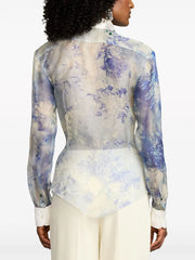 Ralph Lauren Collection - Nancie floral-print silk shirt