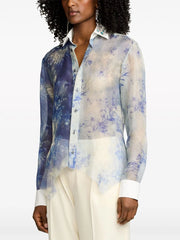 Ralph Lauren Collection - Nancie floral-print silk shirt