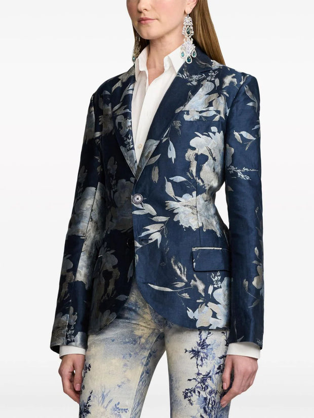 Ralph Lauren Collection - Parker floral-jacquard blazer