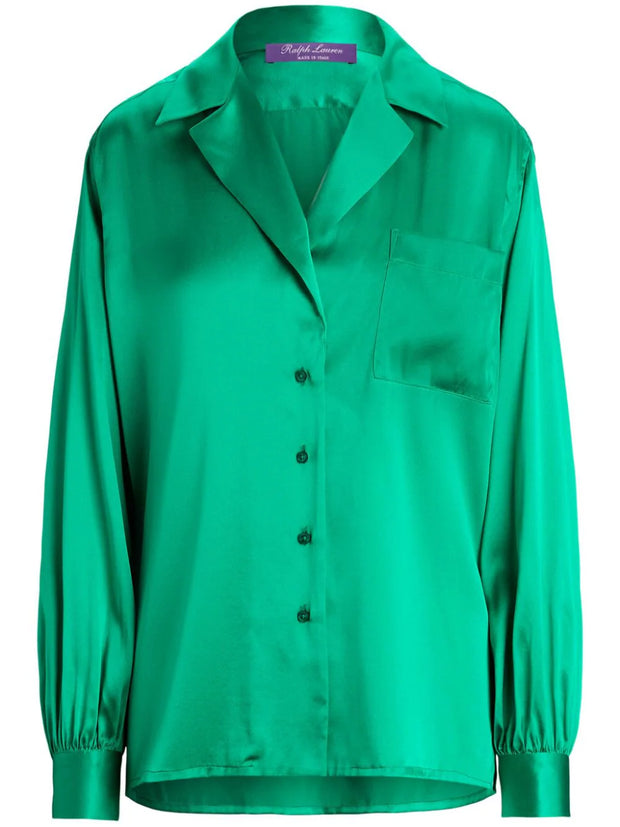Ralph Lauren Collection - Roslin stretch-silk shirt