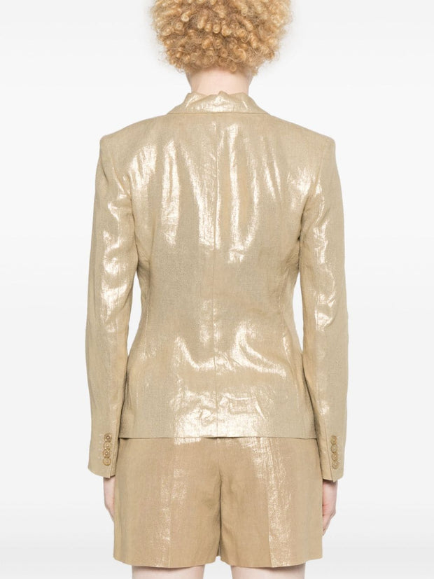 Ralph Lauren Collection - Aaiden foiled linen blazer