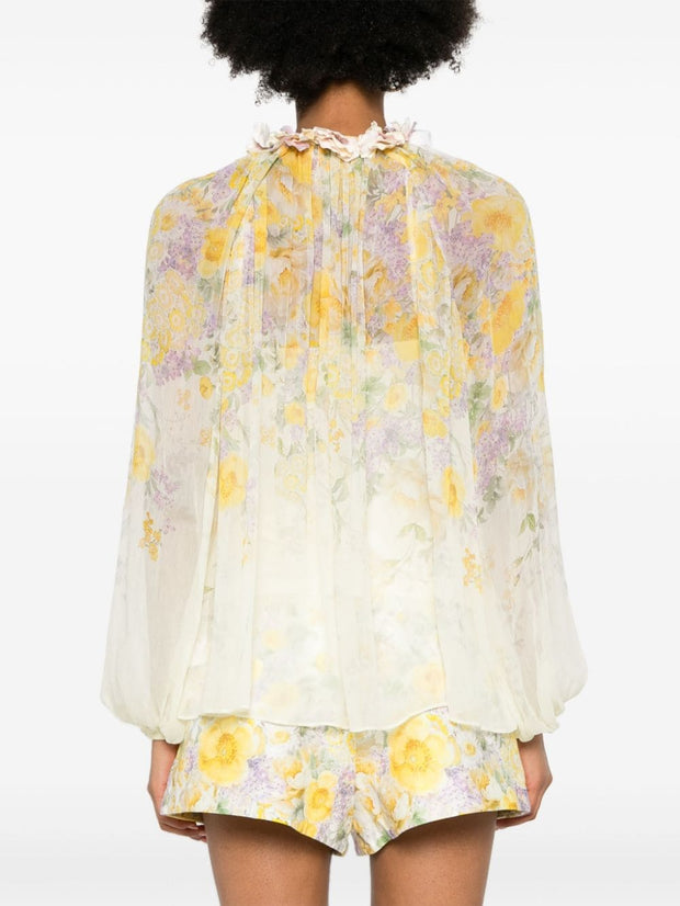 ZIMMERMANN - Harmony Billow floral-print blouse