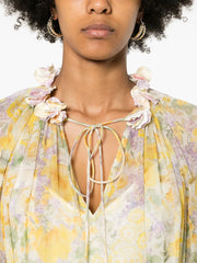 ZIMMERMANN - Harmony Billow floral-print blouse