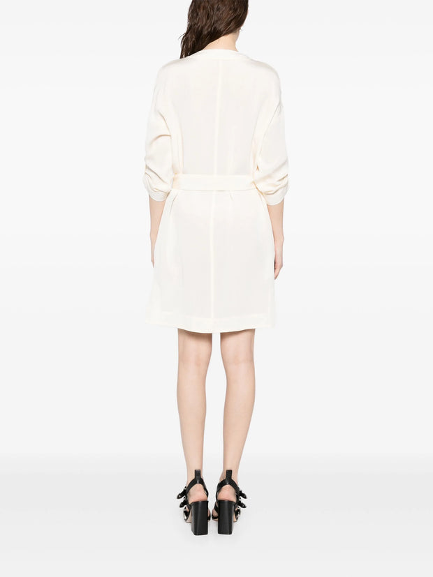 TOM FORD - Textured Belted Mini Shirt Dress