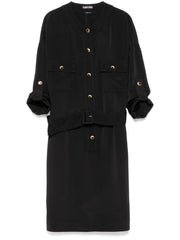 TOM FORD - Textured Belted Mini Shirt Dress